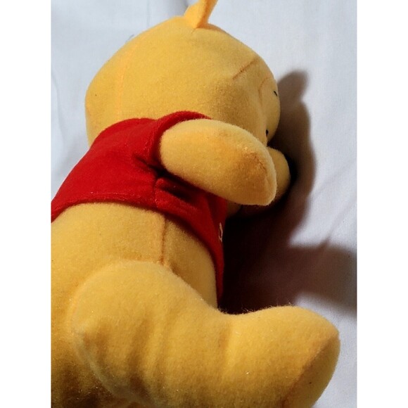 Vintage Disney Winnie The Pooh Plush 7.5" Just Play 2012 Bean Bag Stuffed Toy - Picture 7 of 8